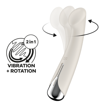 Spinning G-Spot 1 - Rotating G-Spot Vibrator - Beige | Satisfyer