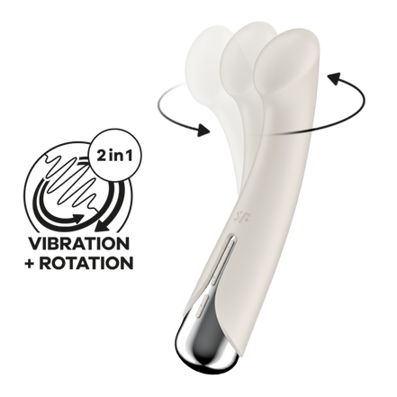 Spinning G-Spot 1 – Rotierender G-Punkt-Vibrator – Beige | Befriediger