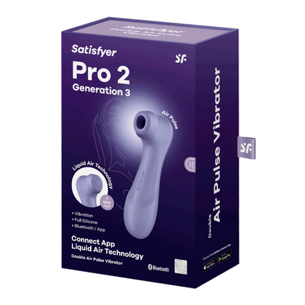 Satisfyer Pro 2 Generation 3 – Double Air Pulse Vibrator – Liquid Air und Connect App – Lila | Befriediger