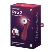 Satisfyer Pro 2 Gen 3 Air Pulse Vibrator Wijnrood