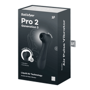 Satisfyer Pro 2 Gen 3 Air Pulse Vibrator Zwart