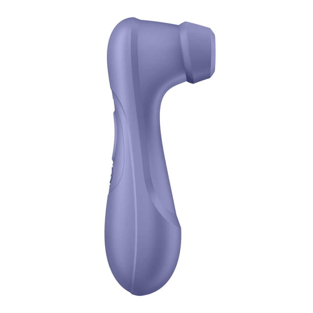 Satisfyer Pro 2 Gen 3 Air Pulse vibrator lila, vooraanzicht, luchtpuls clitorisstimulator met siliconen kop