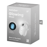 Verpakking Satisfyer Glowing Ghost wit, dubbele luchtpuls vibrator, productdoos