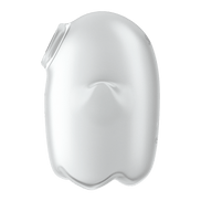 Satisfyer Glowing Ghost luchtdrukvibrator wit, achteraanzicht met bediening
