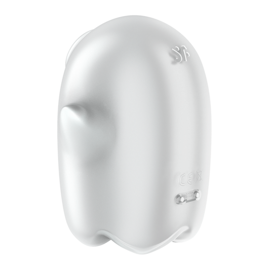 Glowing Ghost - Glow in the Dark - Double Air Pulse Vibrator - White | Satisfyer