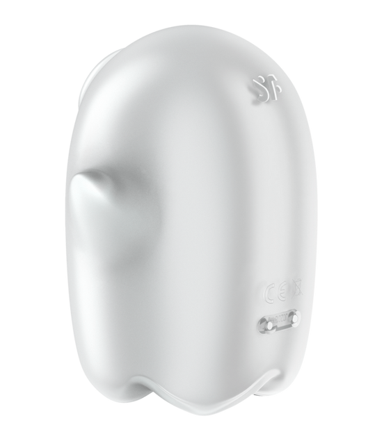 Glowing Ghost - Glow in the Dark - Double Air Pulse Vibrator - White | Satisfyer