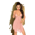 Penthouse Sweet Beast babydoll roze, maat M/L, vooraanzicht, transparant kant met zachte cups en bandjes