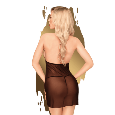 Penthouse Gutenachtgeschichten-Kleid | Größe L/XL Schwarz