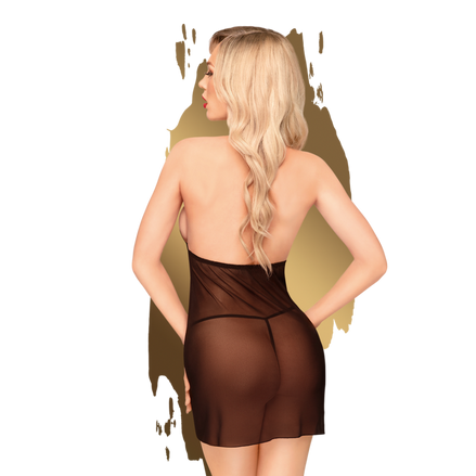 Penthouse Gutenachtgeschichten-Kleid | Größe L/XL Schwarz