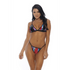 Forplay Rays of Shine bikini set dames maat M navy blauwe triangle bikini met goudkleurige ringdetails en smalle bandjes