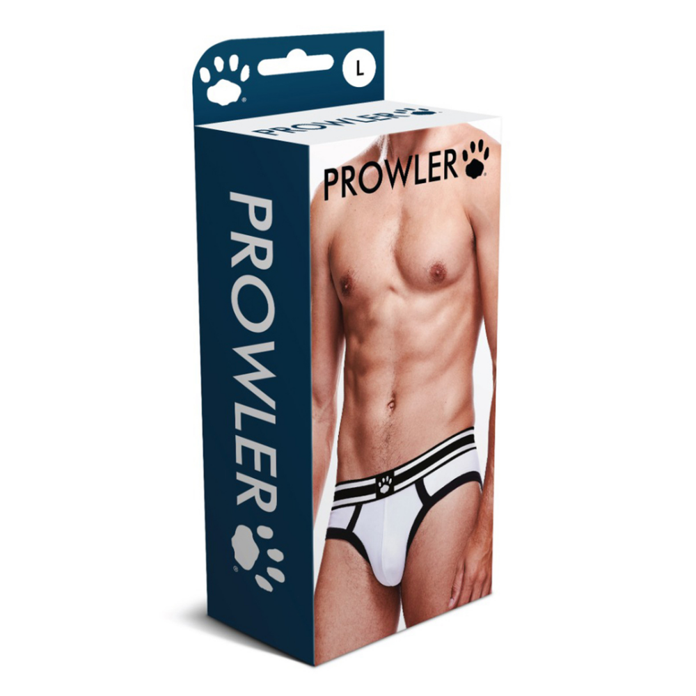 Prowler Brief tweekleurige logo tailleband | Maat XS Wit/Zwart