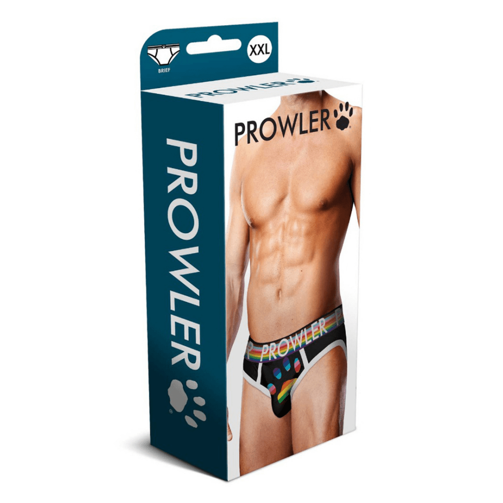 Prowler Oversized Paw Brief zwart maat XXL, retail verpakking met paw-logo en productfoto vooraan
