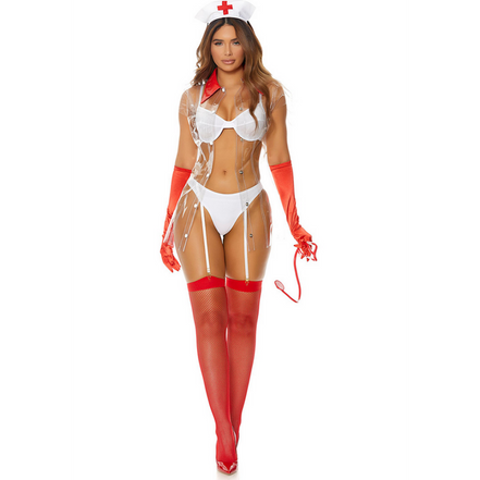 Forplay Nurse Me Verpleegster | Maat M/L Wit
