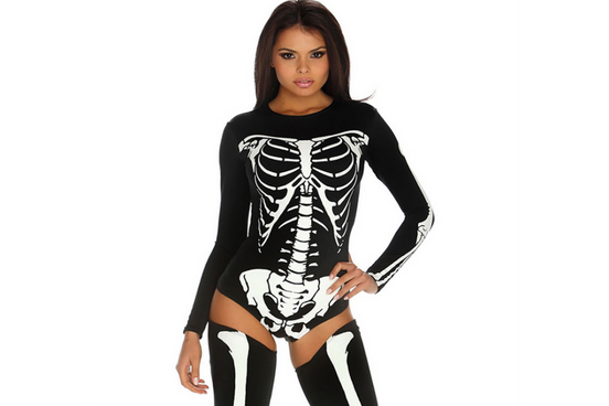 Forplay Bad to the Bone Skeleton Kostuum | Maat M/L Zwart