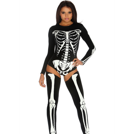 Forplay Bad to the Bone Skeleton Kostuum | Maat XS/S Zwart