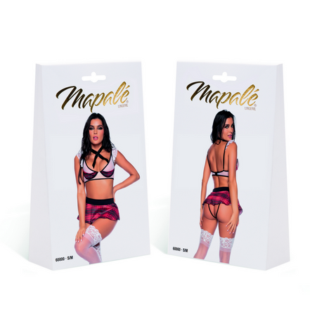 Mapalé Schoolmeisje Kostuum | Maat L/XL Rood