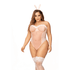 Mapalé Bunny kostuumset maat 3X/4X in wit, vooraanzicht met strapless beugelbody en bunny oren