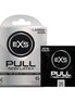 EXS Pull Large latexvrije condooms 6 stuks met zilverwitte verpakking en zwarte sachet op witte studioachtergrond