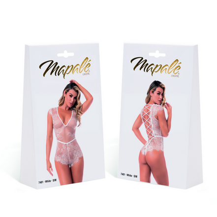 Strampler/Babydoll - L/XL - Weiß
