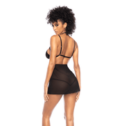 Mapalé 2-in-1 Babydoll en Teddy Zwart Maat L/XL