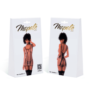 Mapalé Transparante Jarreteljurk Zwart Beige Maat XL
