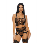 Forplay Made to See Lingerie Set | Maat L Zwart