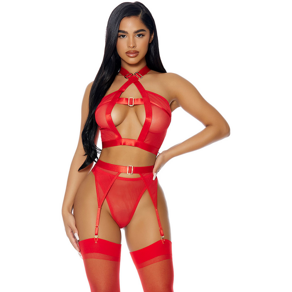 Forplay Golden Hour lingerieset rood maat M