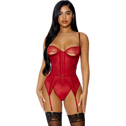 Forplay Peek Show teddyset rood maat S