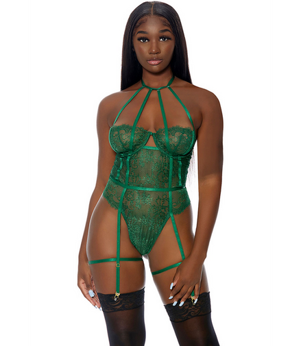 Watch Her Bloom - Teddy - XL - Green | Forplay