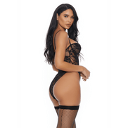 Forplay Laced with Love Teddy | Maat XL Zwart