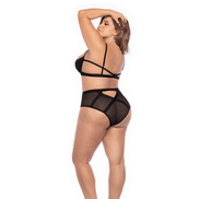 Mapalé 2-Delige Open Cup Lingerieset 3/4X Zwart