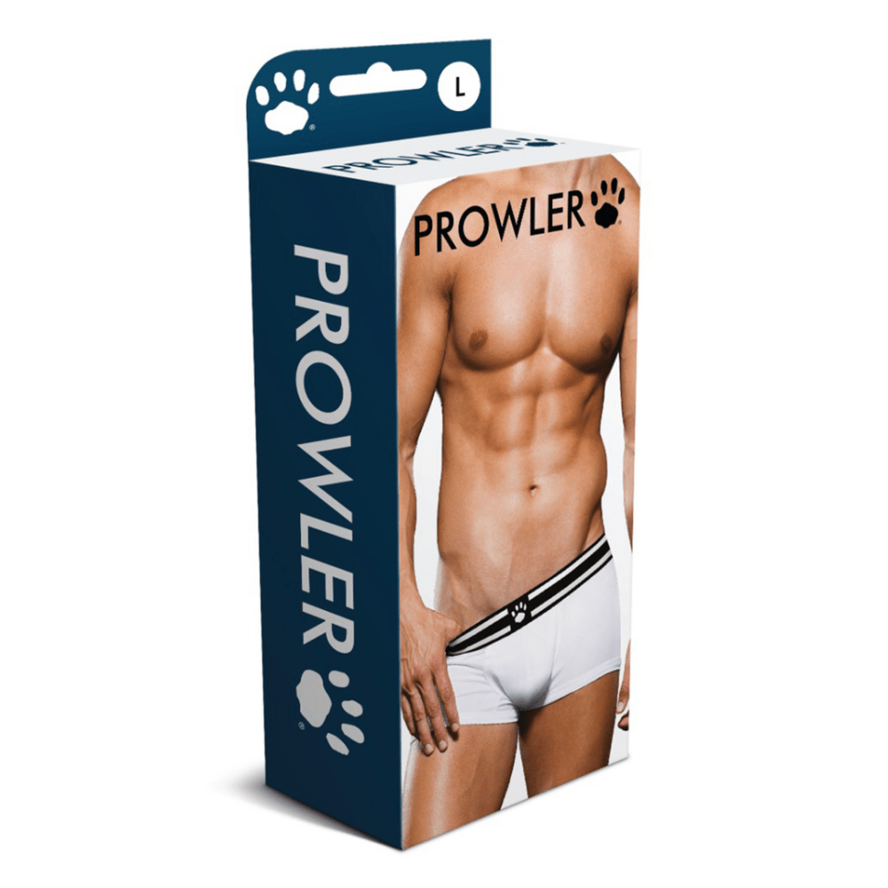 Prowler trunk boxershort wit met zwarte tailleband, maat S, productverpakking