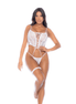 voorkant Drie-delige lingerie set L/XL Wit Mapale