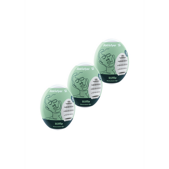 Satisfyer Masturbator Egg Set 3 stuks | Riffle Lichtgroen