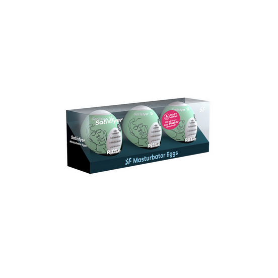 Satisfyer Masturbator Egg Set 3 stuks | Riffle Lichtgroen