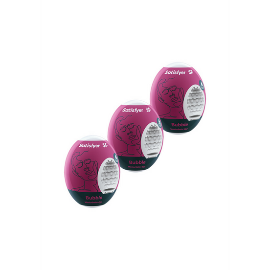 Satisfyer Masturbator Egg Set 3 stuks | Bubble Violet