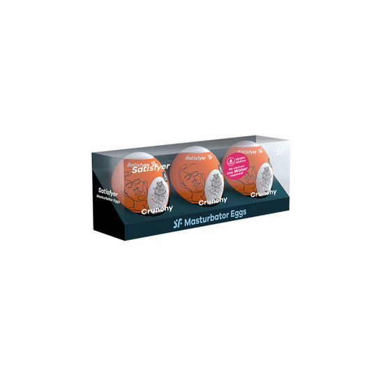 Satisfyer Masturbator Egg Set 3 stuks | Crunchy Oranje