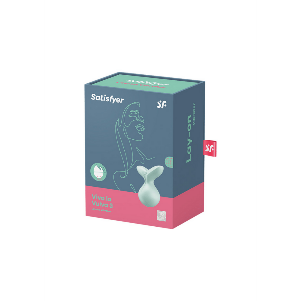 Satisfyer Viva la Vulva 3 oplegvibrator mint, originele verpakking en productdoosje