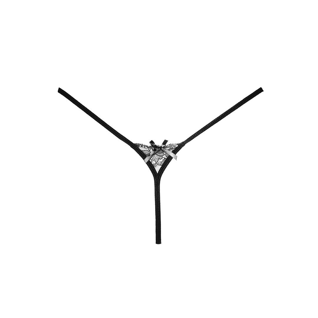 Allure Pixie String Einheitsgröße | Schwarze Spitze