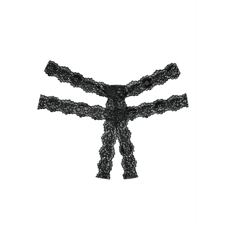 Allure Southern Rhapsody Slipje met open kruis One Size | Zwart