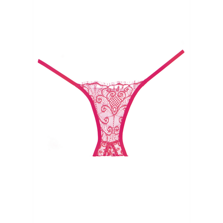 Allure L’Enchanted Belle Slipje met open kruis One Size | Warm Roze