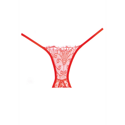 Allure L'Enchanted Belle Ouvert-Slip Einheitsgröße | Rot