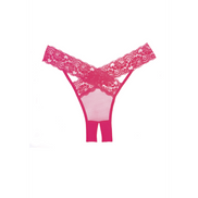 Allure Desire Open Kruis String One Size Warm Roze