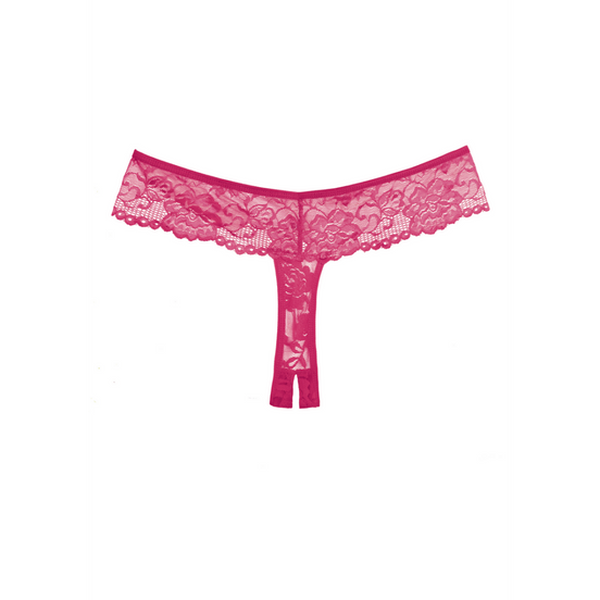 Allure Chiqui Love String mit offenem Schritt, Einheitsgröße | Warmes Rosa