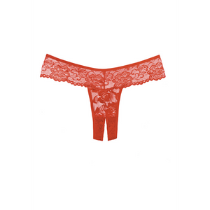 Allure Chiqui Love String mit offenem Schritt, Einheitsgröße | Rot