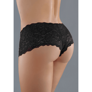 Allure Candy Apple Open Kruis Slip One Size Zwart