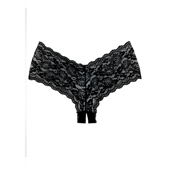 Allure Candy Apple Ouvert-Slip Einheitsgröße | Schwarz
