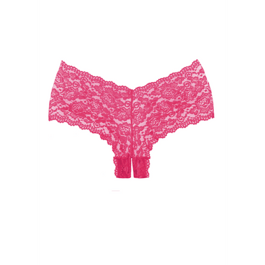 Allure Candy Apple Open Kruis Slip One Size Warm Roze