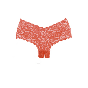 Allure Candy Apple Ouvert-Slip Einheitsgröße | Rot
