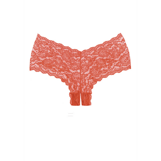 Allure Candy Apple Ouvert-Slip Einheitsgröße | Rot